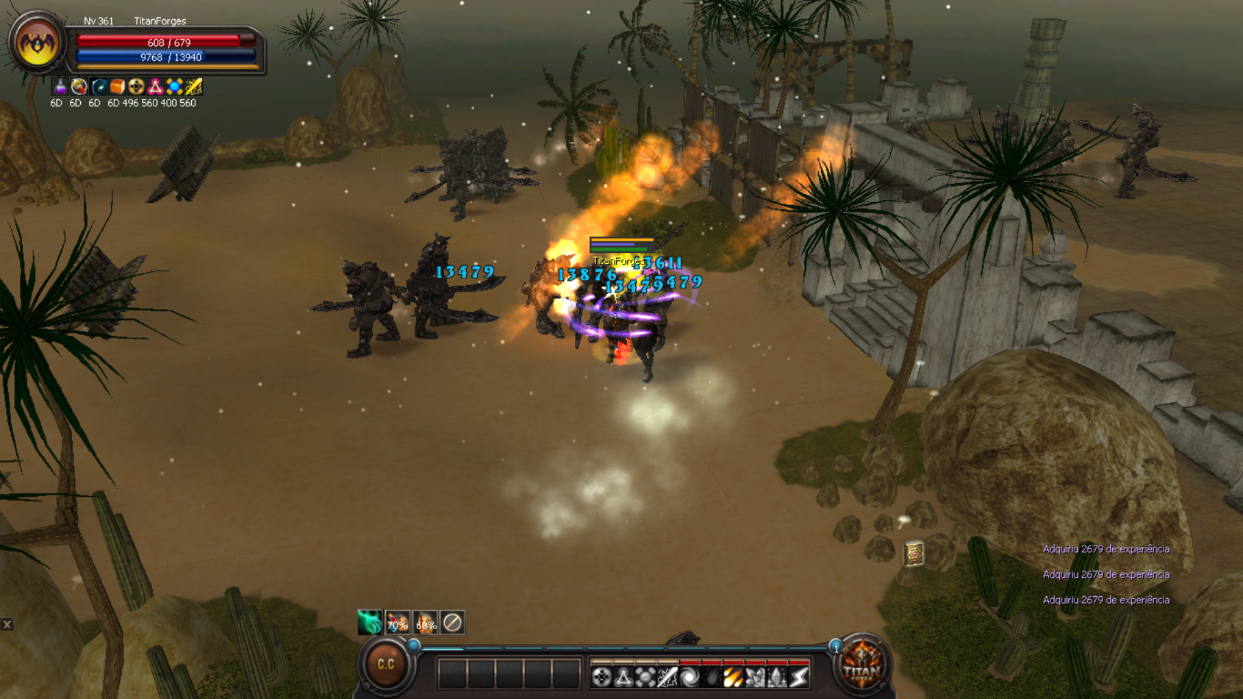 Locais de UP no TitanForge